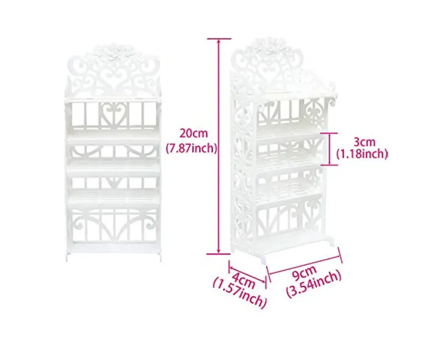 Fashion Doll Shoe Rack w/20 Shoes