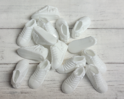 10 pairs White Fashion Doll Tennis Shoes