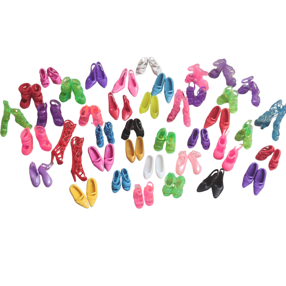 10 pairs of Fashion Doll Shoes-Mix Lot