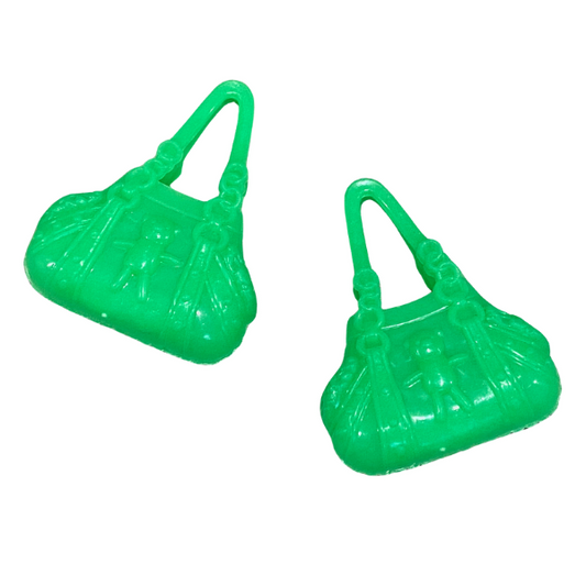 10pcs. Green Teddy Fashion Doll Toy Purses