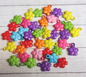 15pcs. Opaque Colorful Flower Pendants-20mm-DIY Jewelry Making I Bracelets