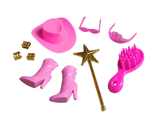 10+ Cowgirl Fashion Set -Cowgirl Boots-Cowgirl Hat