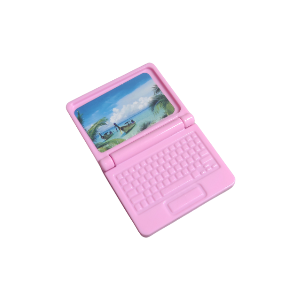 2 Adorable Fashion Doll Laptop-Opens and Closes-Toy Accessories