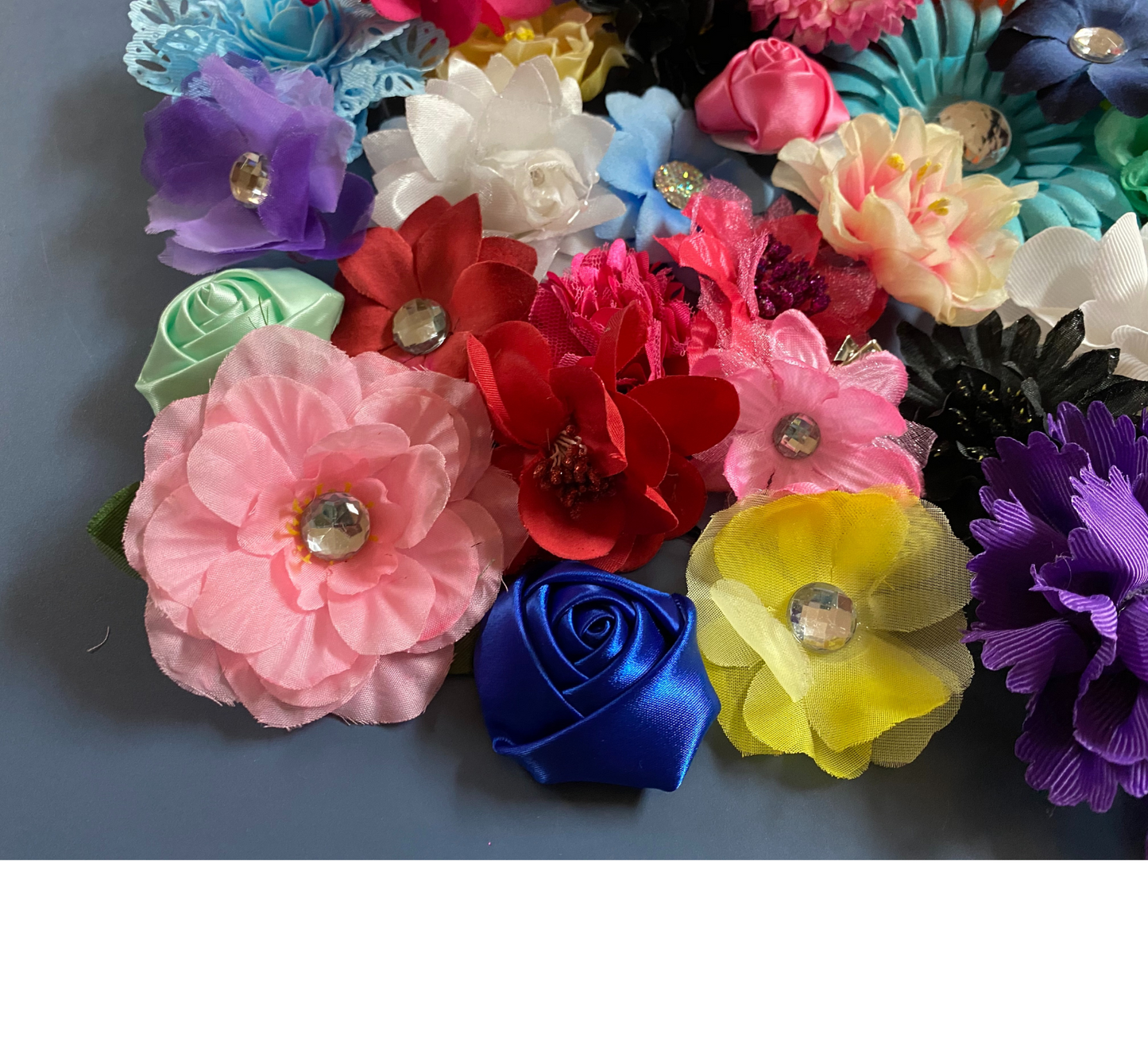 10 Flower Hair Clips-for Girl Hair-Hair Bows-Hair Accessories