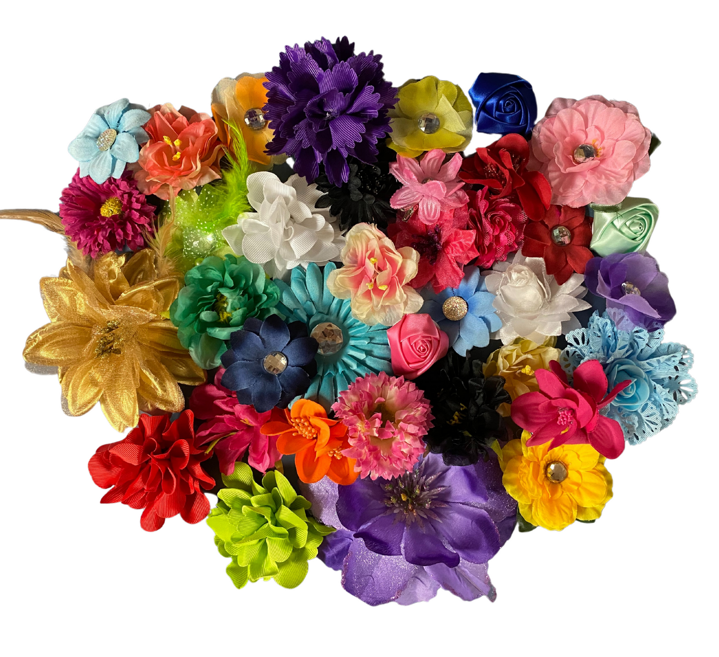 10 Flower Hair Clips-for Girl Hair-Hair Bows-Hair Accessories