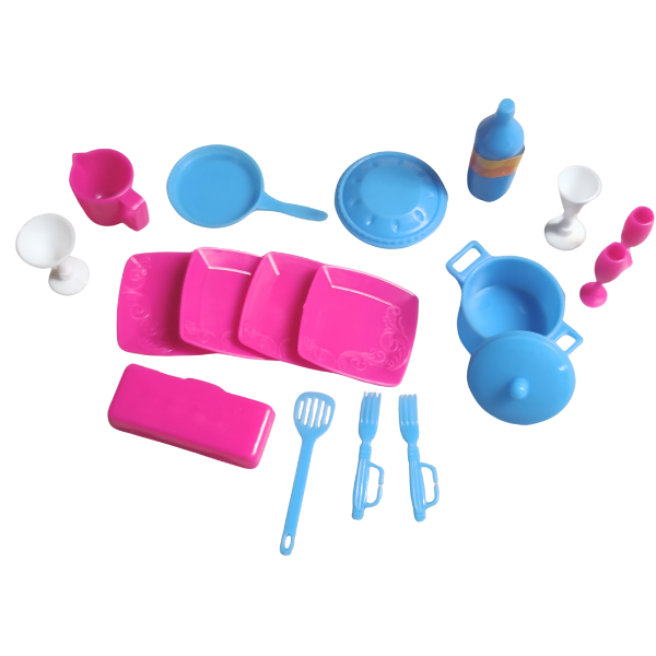 100pcs. Adorable Mini Food/Flatware/Utensil Set-toy doll accessories