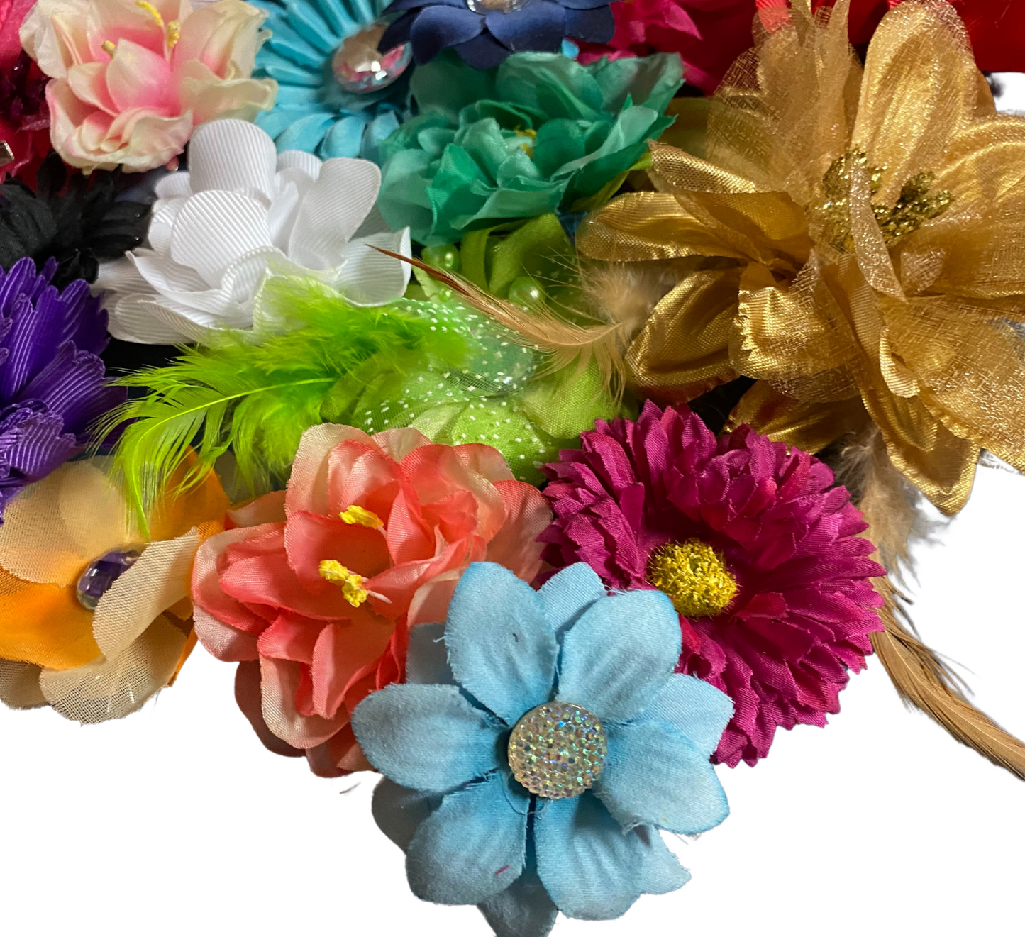 10 Flower Hair Clips-for Girl Hair-Hair Bows-Hair Accessories