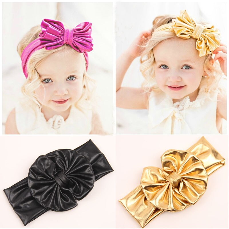 Soft Cotton Bow Headwraps for Little Girls