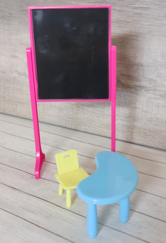 Fashion Doll Chalkboard, Desk & Chair~for 11.5" Fashion Dolls