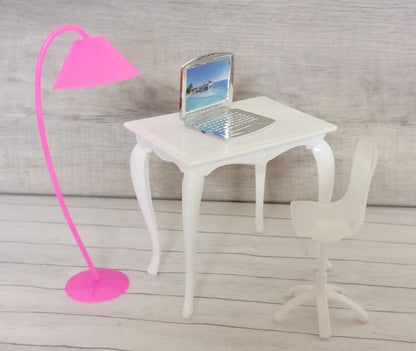 4pc. Fashion Doll Desk & Laptop Set--for 11.5" Fashion Dolls