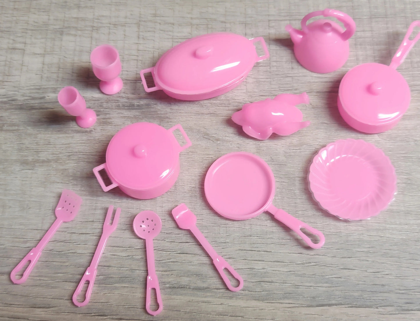 100pcs. Adorable Mini Food/Flatware/Utensil Set-toy doll accessories