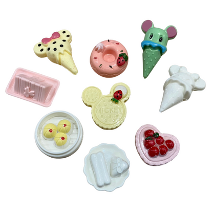 100pcs. Adorable Mini Food/Flatware/Utensil Set-toy doll accessories