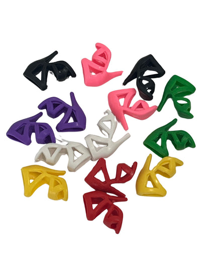 10pcs. Colorful Strapped High Heels for Fashion Dolls-for 11.5"