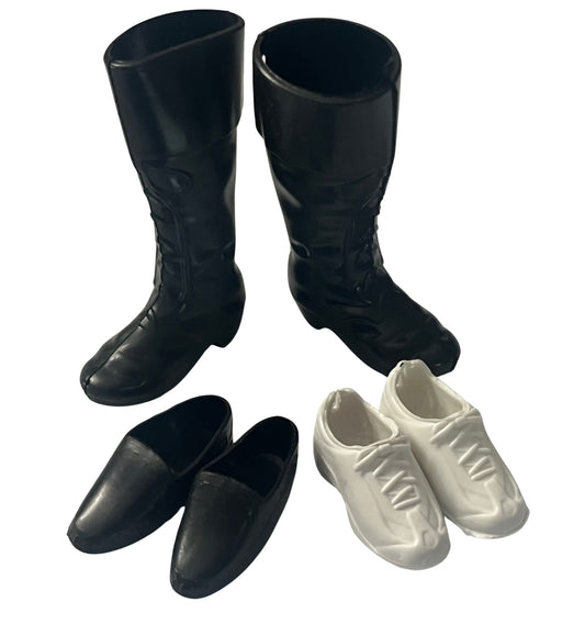 3 pairs of Boy Fashion Doll Shoes and Boots