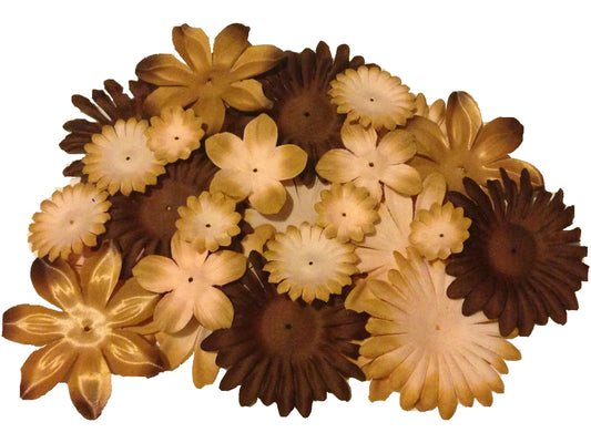 50pcs. Brown Flower Petals