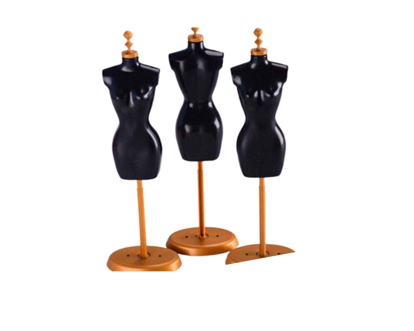 1 Black Mannequin for Fashion Doll Dresses