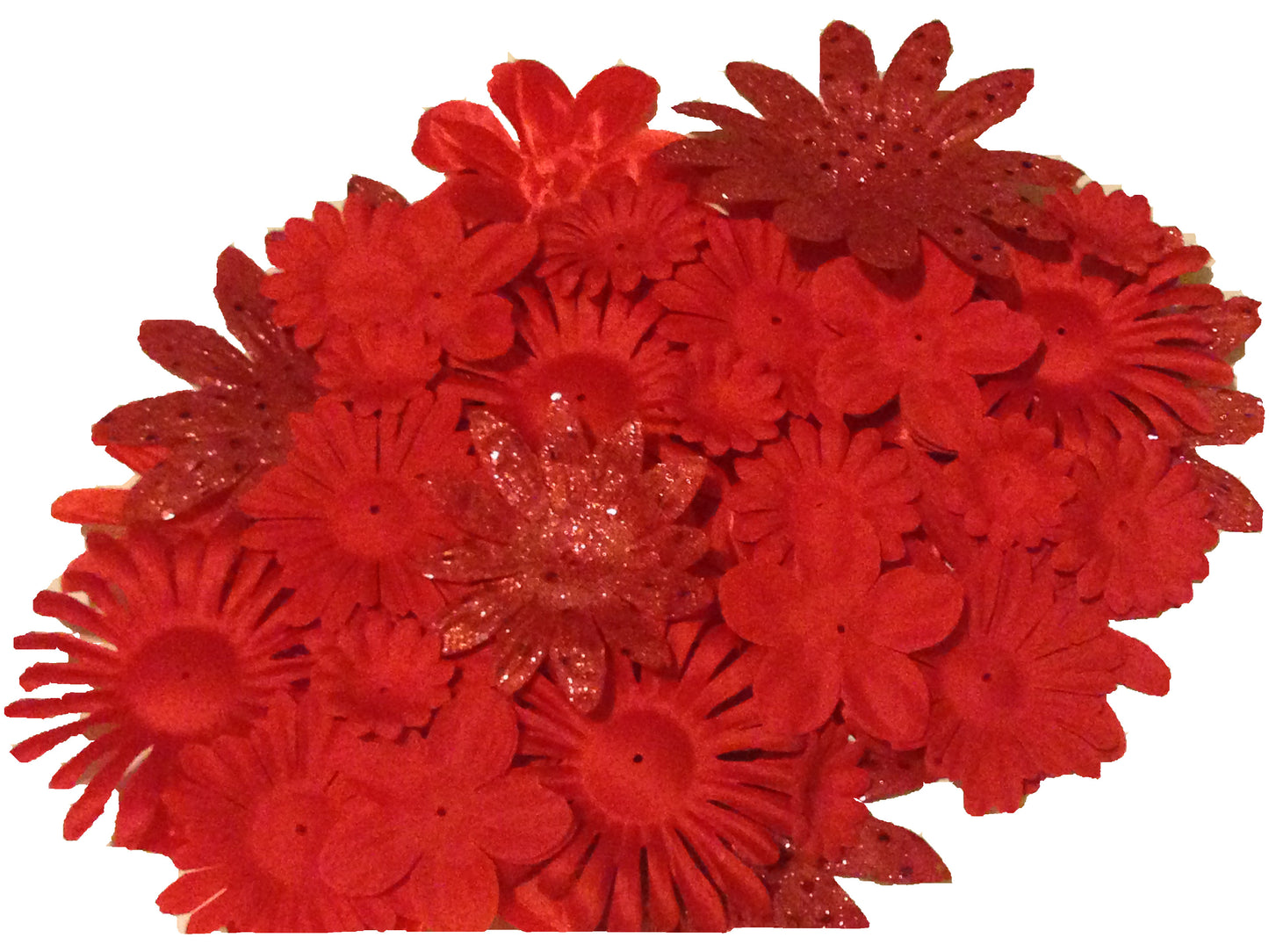 50pcs. Red Flower Petals